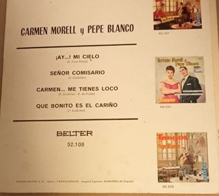 Vinilo Carmen Morell y Pepe Blanco