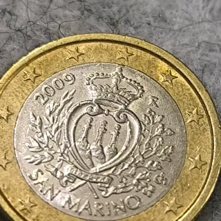 Moneda euro conmemorativa San Marino 2009
