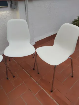 Conjunto 4 Sillas IKEA Skälta Blancas