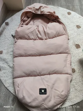 Saco de bebé rosa palo