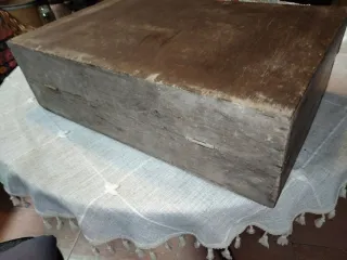 Maletín antiguo de castaño