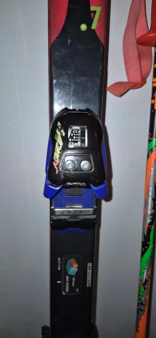 Esquís y bastones de esquí