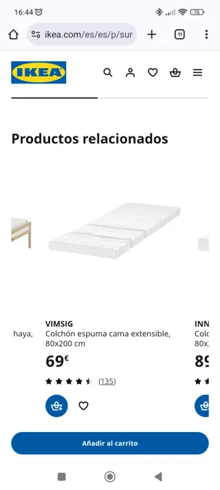 Cama infantil extensible IKEA