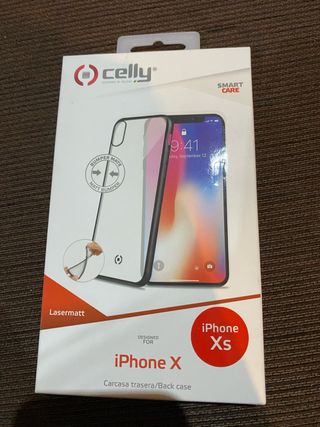 Funda Celly iPhone X/Xs Lasermatt