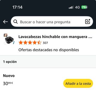 Lavacabezas Hinchable & Mesita Plegable