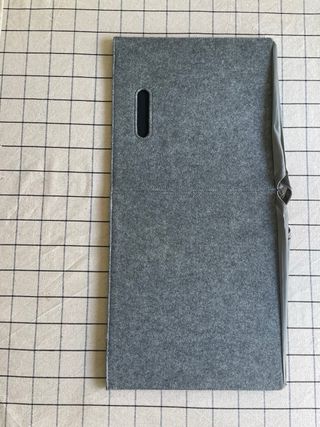 Caja de fieltro Ikea BLADDRA gris