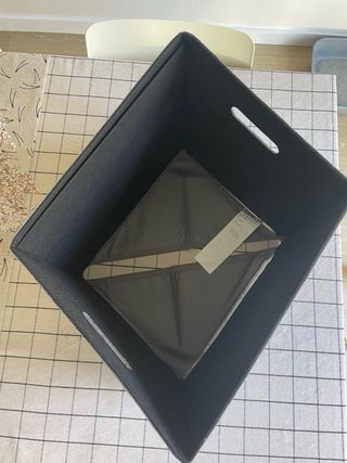 Caja de fieltro Ikea BLADDRA gris