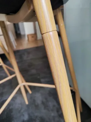 2 Taburetes Teok Tela Gris