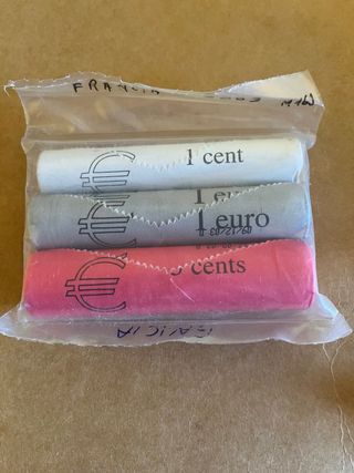 Lotto di 3 monete da 1, 2 e 5 centesimi Francia 2003