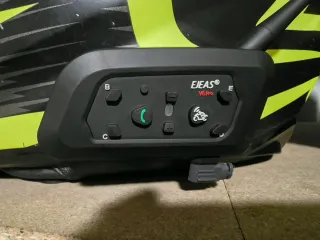 Casco Moto HJC Negro y Amarillo. Regalo intercom.