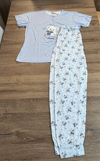 Pijama mujer manga corta oso