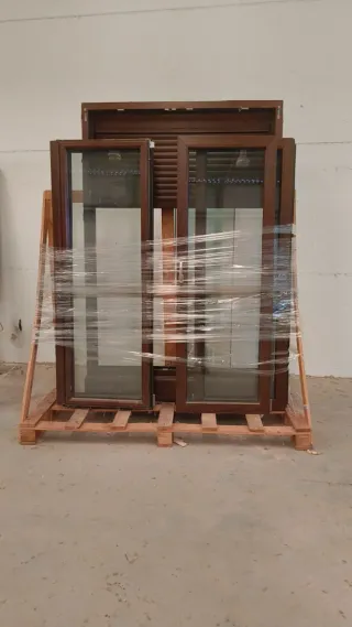 Ventanas PVC Cortizo Nogal