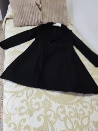 Chaqueta de paño negra para mujer