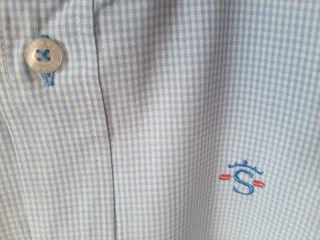 Camisa Solera Azul de cuadritos Talla XL