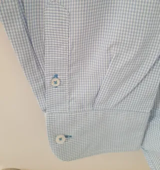 Camisa Solera Azul de cuadritos Talla XL