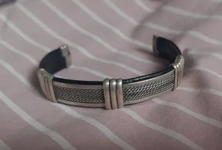 Pulsera Cuero y Plata