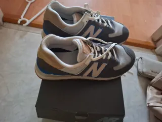 Zapatillas New Balance T38 Beige/Gris