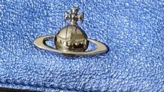 Portachiavi Vivienne Westwood Blu Metallizzato