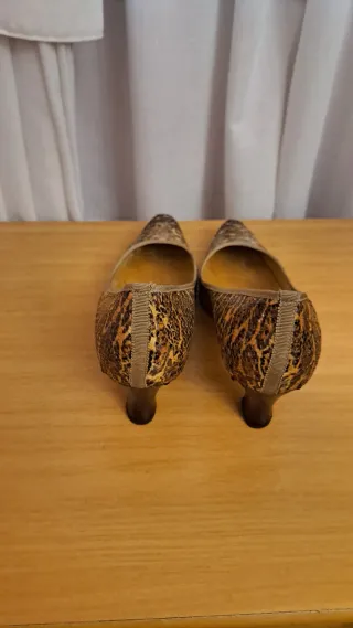 Zapatos de Salón Mujer Animal Print Dorados