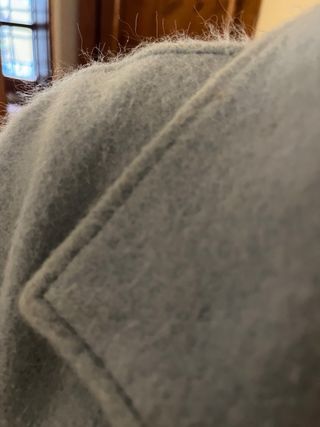 Zara Cappotto Tessuto Azzurro Taglia M