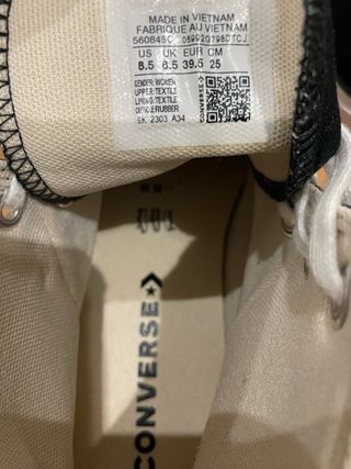 Botas Converse All Star Negras con plataforma