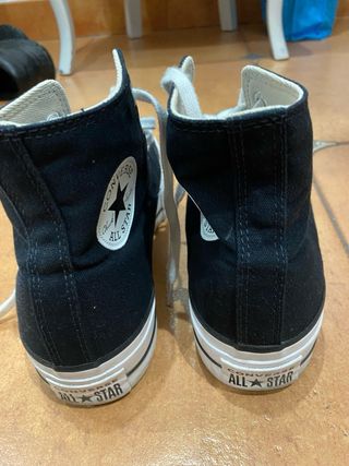 Botas Converse All Star Negras con plataforma