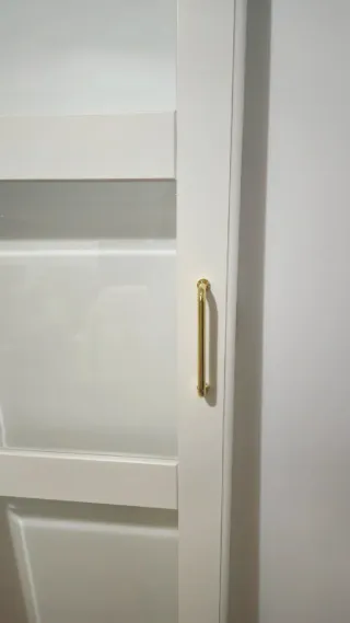 Puerta IKEA TYSSEDAL Blanca/Vidrio + bisagra