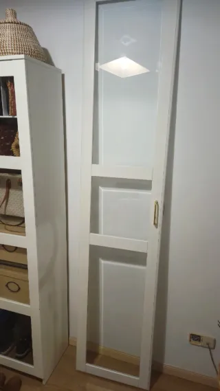 Puerta IKEA TYSSEDAL Blanca/Vidrio + bisagra