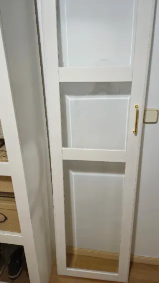 Puerta IKEA TYSSEDAL Blanca/Vidrio + bisagra