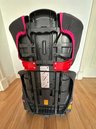 Silla coche Graco rosa y gris