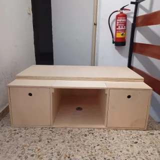 Mueble camper cama para furgoneta pequeña con colc