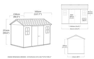 Caseta Keter 7.2 m² NUEVA