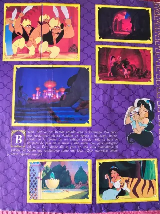 Colección album Cromos Panini Aladdin Completa