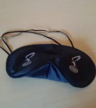 Maschera per dormire blu