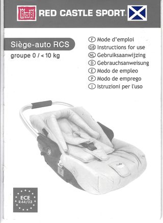 Cochecito Carro Red Castle Sport – Sistema 3 en 1
