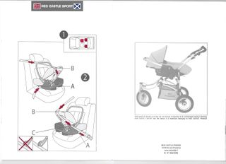 Cochecito Carro Red Castle Sport – Sistema 3 en 1