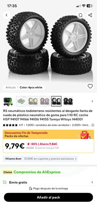 Neumaticos Mini Cooper casi nuevas