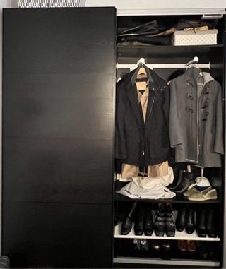 Armario Ikea PAX madera y espejo