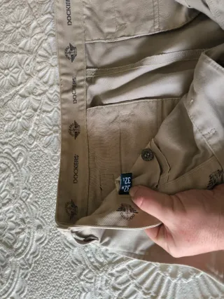 Pantalones Chinos Dockers Hombre Beige