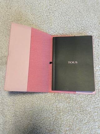 Tote bag y libreta Tous blanco y rosa
