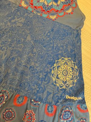 Vestido niña Desigual azul multicolor