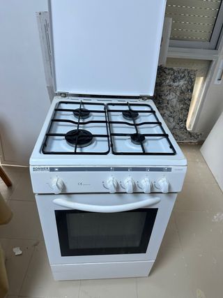 Cocina de gas blanca ROMMER