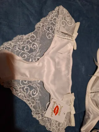 Completo intimo pizzo bianco