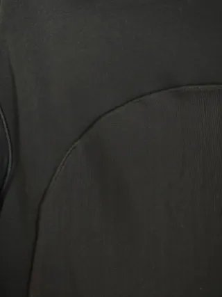 Top negro Adidas manga larga cropped