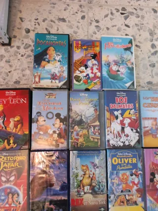 Lote Películas VHS Disney Animación