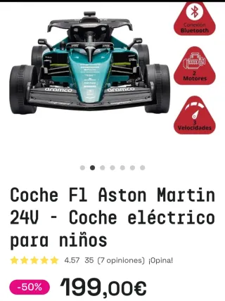 Auto Elettrica Aston Martin F1 24V