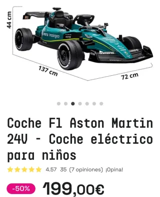 Auto Elettrica Aston Martin F1 24V