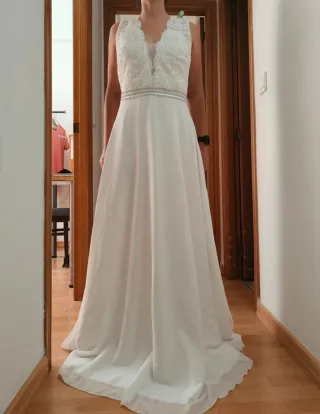 Vestido de Novia Blanco Encaje