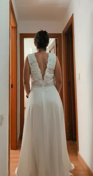 Vestido de Novia Blanco Encaje