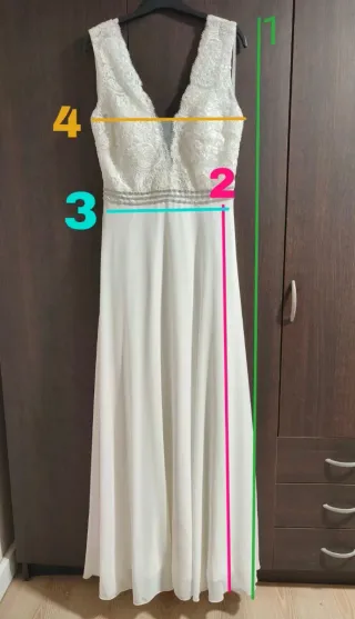 Vestido de Novia Blanco Encaje
